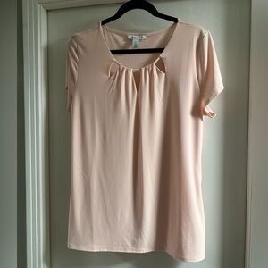 White House Black Market Light Pink Blouse